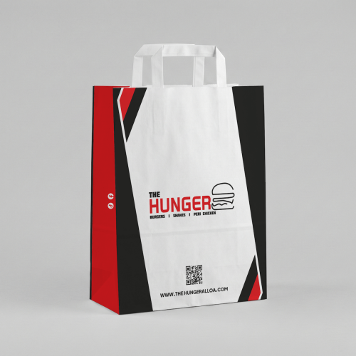 Düz Sap Kraft Çanta