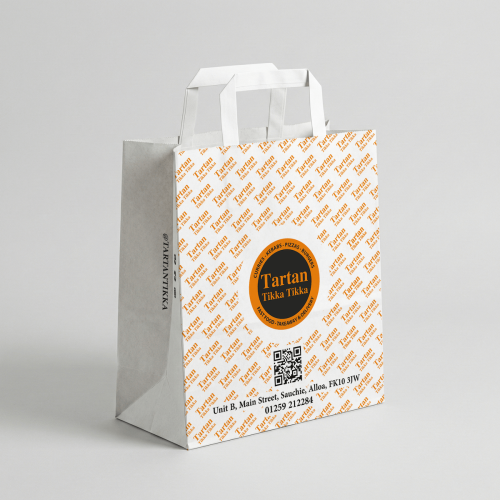 Düz Sap Kraft Çanta